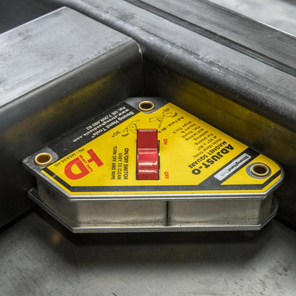 Strong Hand MSA46-HD Adjust-O Magnet Square – In-Use Flat on Angle Corner