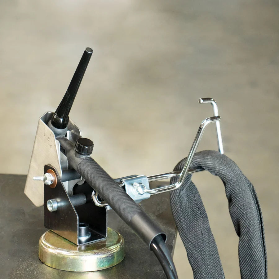 Strong Hand Tools MRD90 Universal Holder – supporting a TIG torch