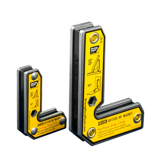 Strong Hand MLA500 and MLA300 adjustable angle magnets – hero view together
