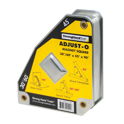 Strong Hand Adjust-O Magnet Square MSA53-HD – Back View With Angle Diagram