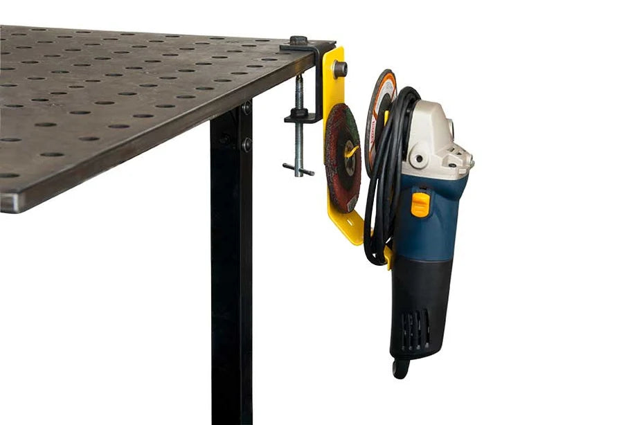 Strong Hand Tools MGK53 Grinder Rest – Holding a 5-Inch Grinder Beneath a Workbench