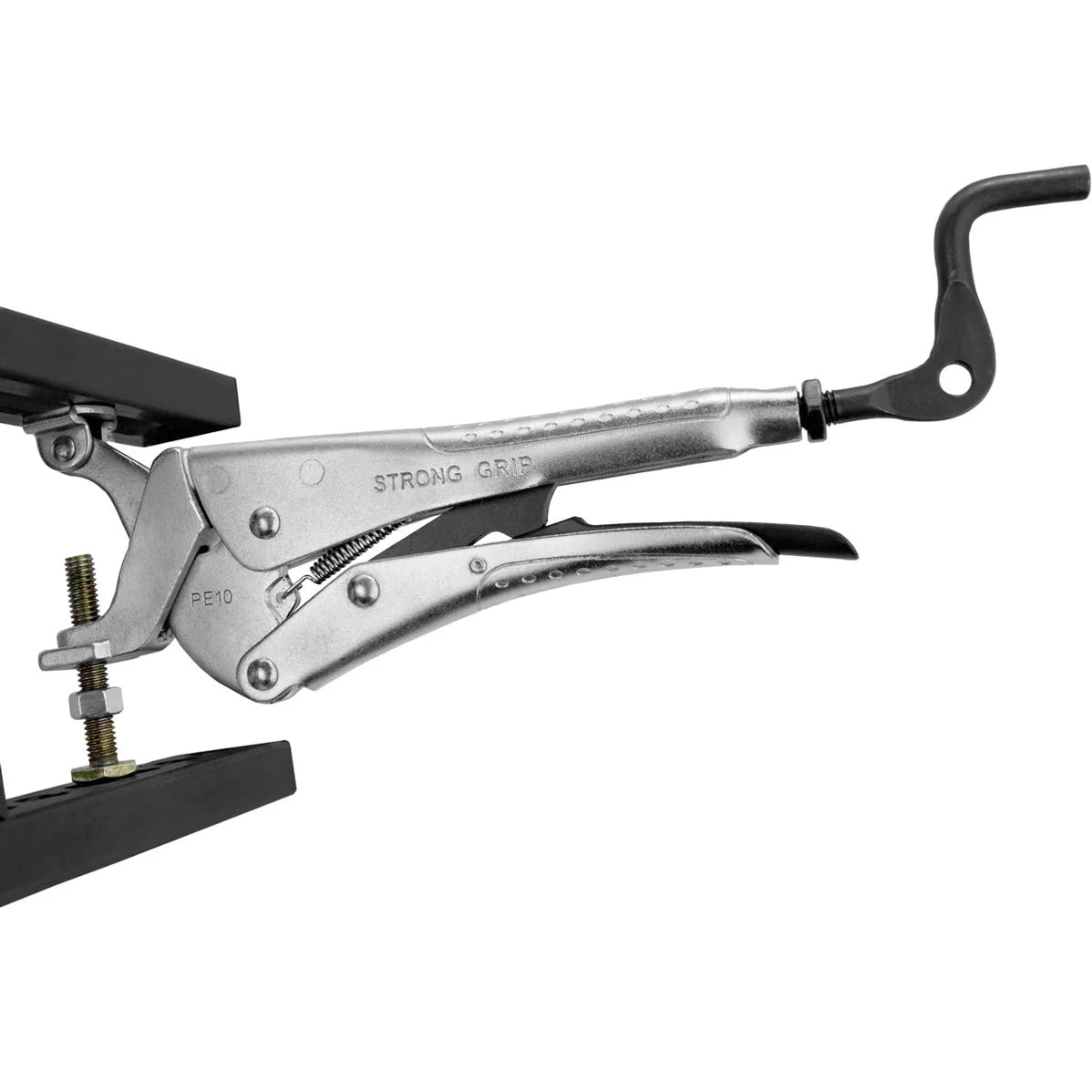 Strong Hand Tools PE10M Expand-O Pliers – Reverse-Action Jaws Aligning a Workpiece