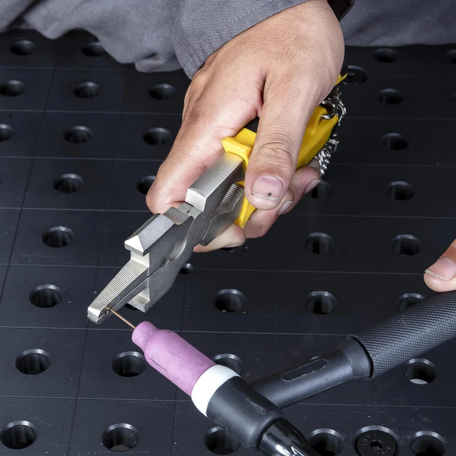 Strong Hand Tools PM12 MIG Deluxe Pliers – using the coarse file on a MIG torch