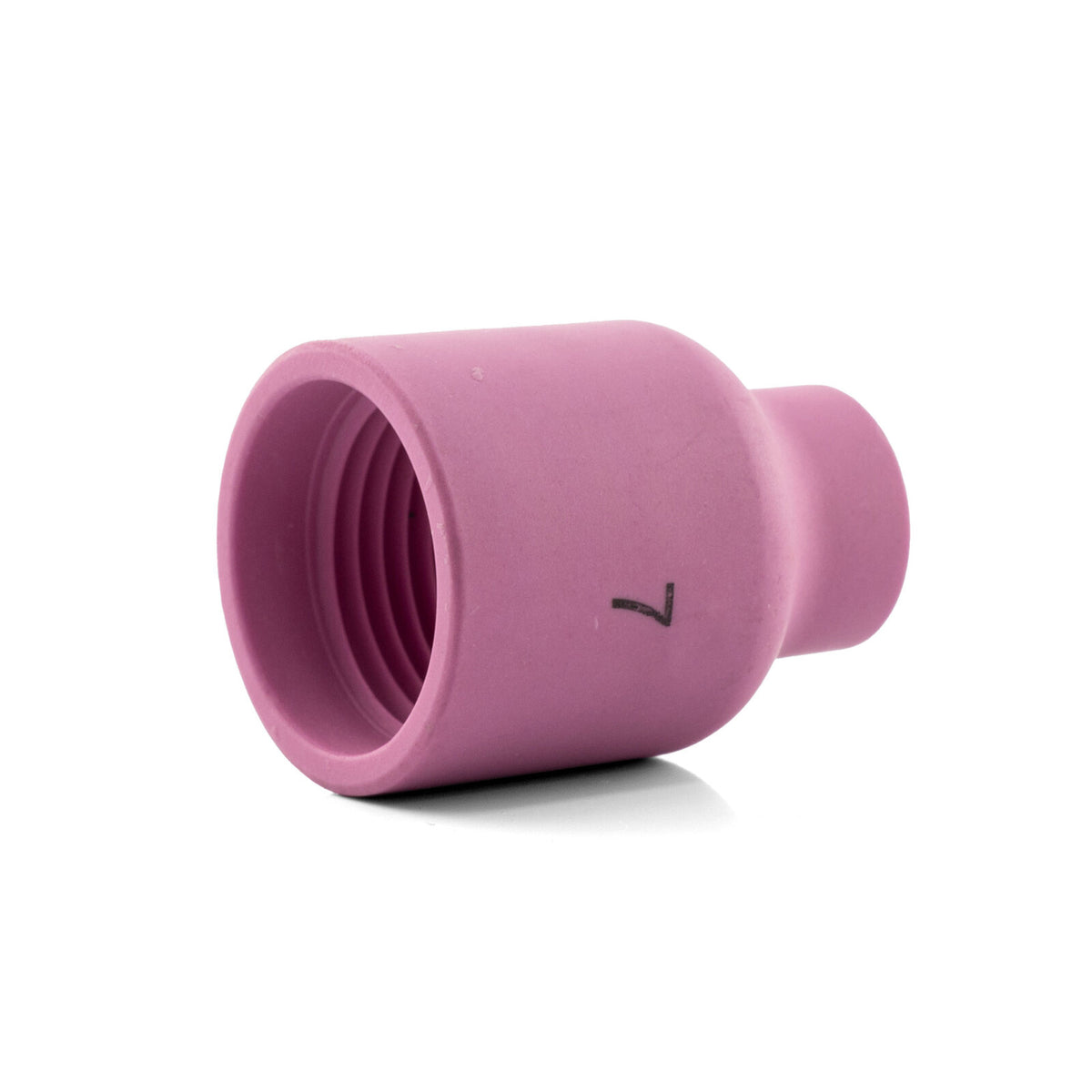 Tigmaster No.7 Stubby Gas Lens Cups – 11mm, angled view