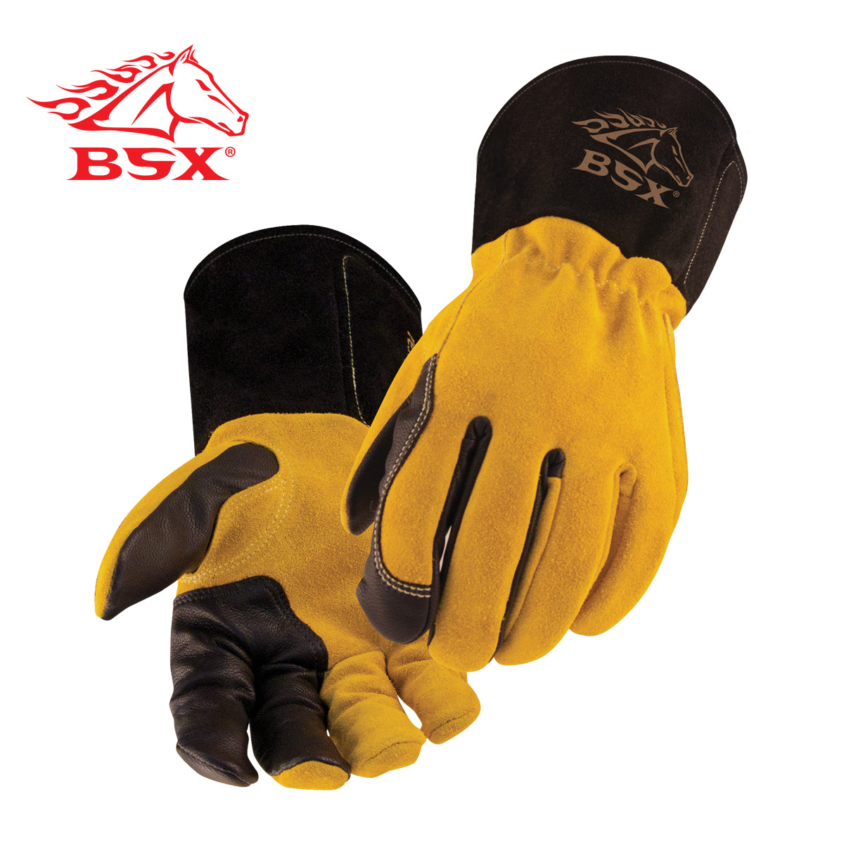 BSX® Premium 3 Kidskin Finger Cowhide Back TIG Welding Gloves