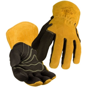 BSX Premium Grain Pigskin Cowhide Back MIG Welding Gloves BM88