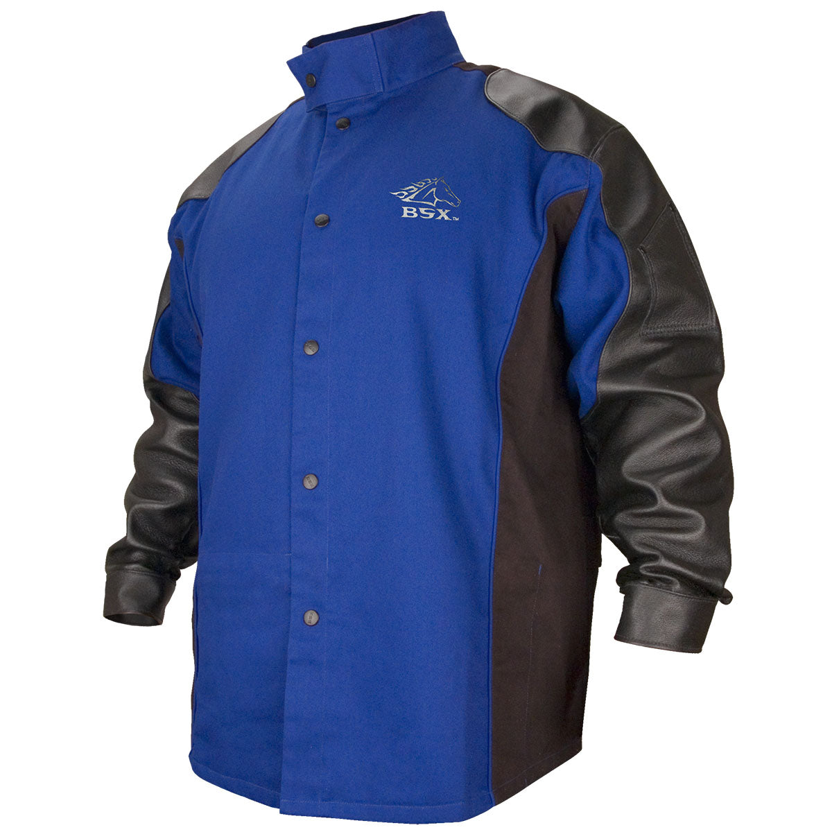 BSX Flame Resistant Cotton and Grain Pigskin Hybrid Welding Jacket (BXRB9C/PS)