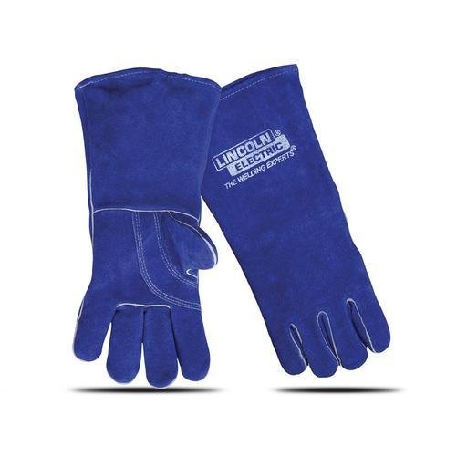 Lincoln Electric Blue MIG Premium Leather Lefties 390mm Welding Gloves  LA120