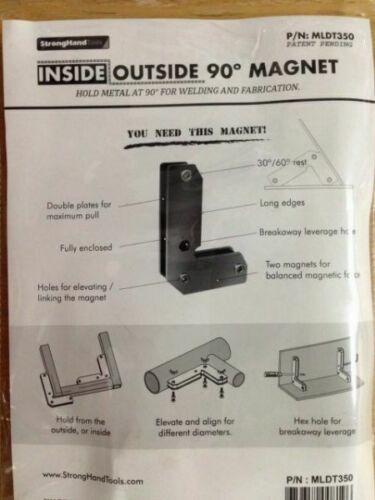 Strong Hand Magnet Inside Outside 90 Degree Product Code MLDT350