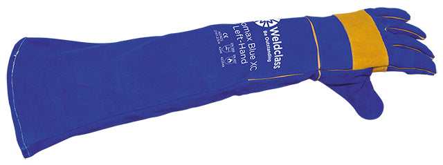 Weldclass Extended Cuff Promax Blue XC Left Hand Welding Gloves