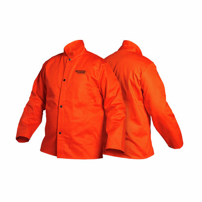 Lincoln Bright Safety Orange Flame Retardant Welding Jacket K4688