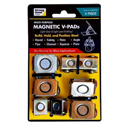Strong Hand MVDF44 Magnetic V-Pads – Product Packaging 2 Regular and 2 Large