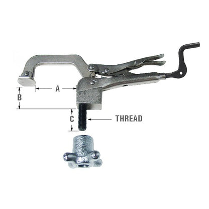 Strong Hand Drill Press Clamp (PTD09)