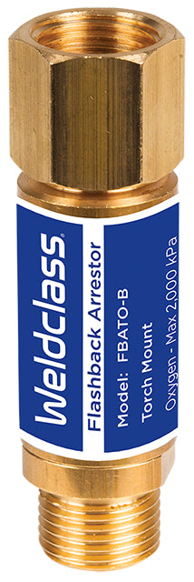 Weldclass Torch Mount Oxygen Flashback Arrestor