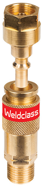 Weldclass Fuel Gas Acetylene/LPG Torch Mount Coupling Set