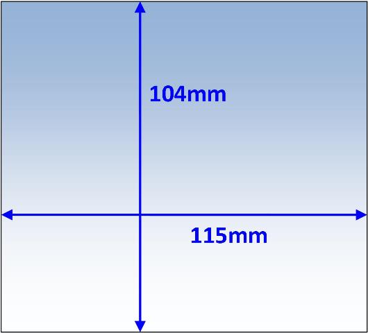 Weldclass Outer Lenses 115 x 104mm suits Weldclass Promax 150/180/200/350 Helmet (WC-05323)