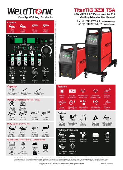 weldtronic 323TSA aircooled