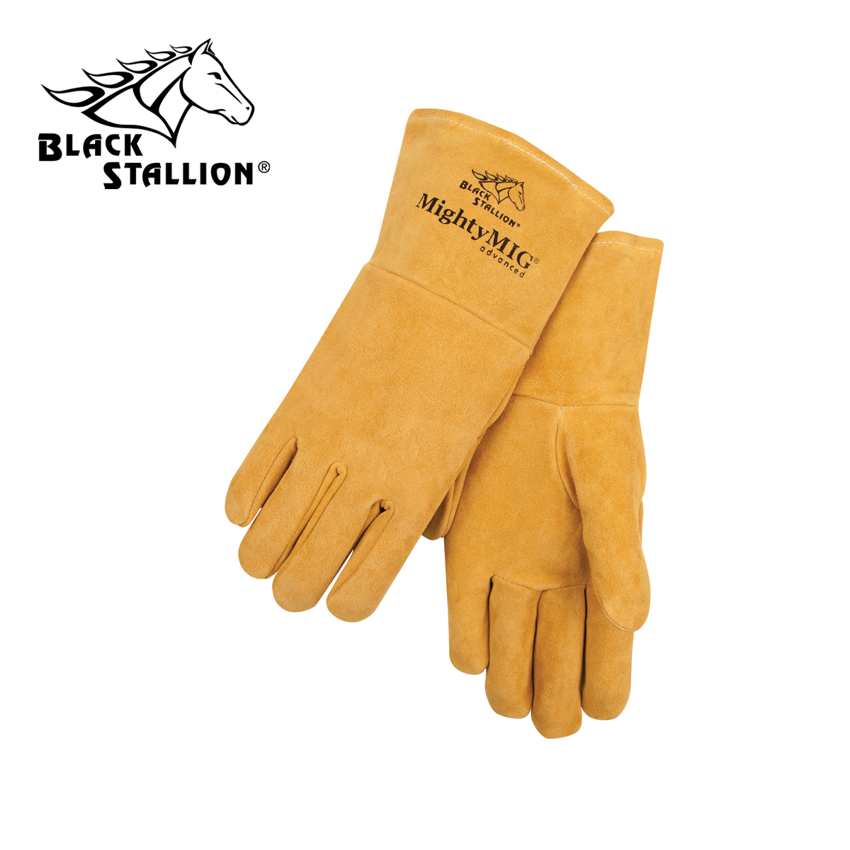 X-Large Black Stallion 39 Mighty MIG® Deerskin Premium MIG Welding Gloves 